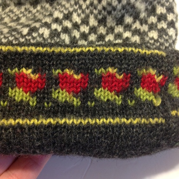 VTG 90s The Limited wool blend winter hat beanie S/M - Picture 3 of 6